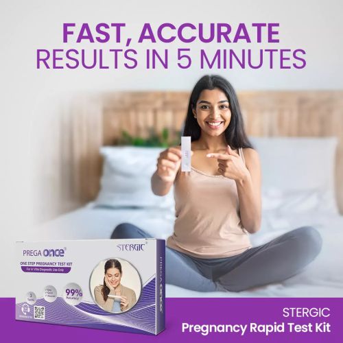 Stergic Prega Once Pregnancy Rapid Test Kit (Pack OF 3)