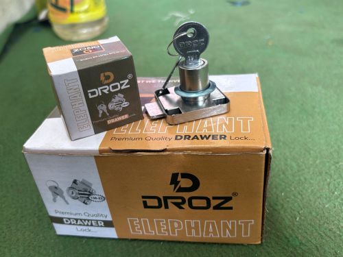 Polished Zinc Alloy Drawer Lock, Color : Silver, Grey