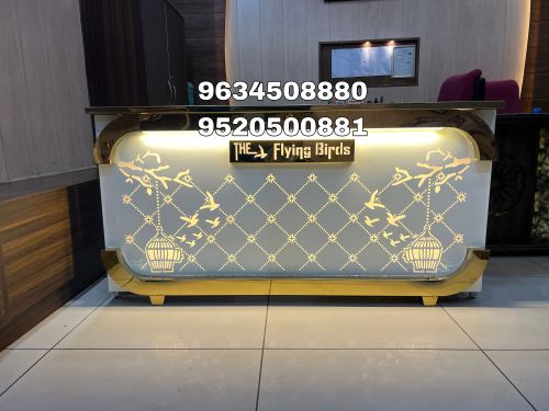 Stainless Steel Catering Counter, Color : Silver Golden