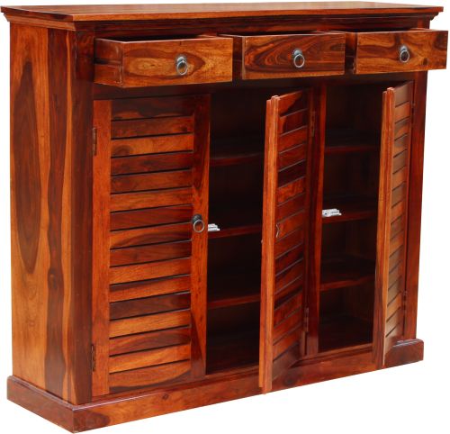 Wooden Shoe Rack, Color : Brown, Brand Name : DHI