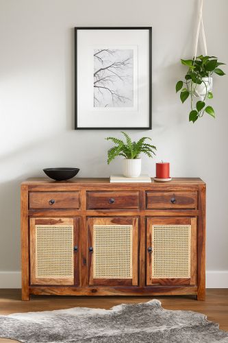 Plain Wooden Sideboards, Shape : Rectangular for Furniture