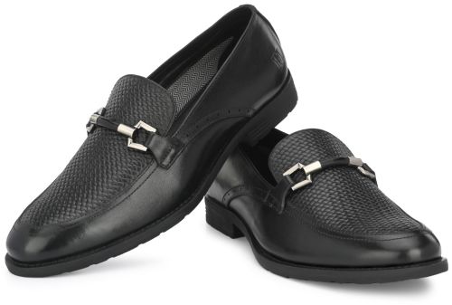 PU Leather Formal Shoes, Color : Black, Gender : Male