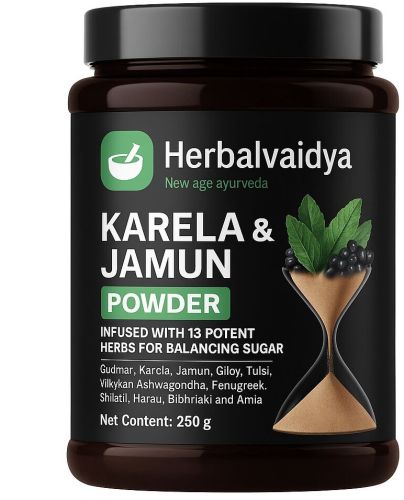 Herbalvaidya Karela Jamun Powder, Grade Standard : Medicine Grade