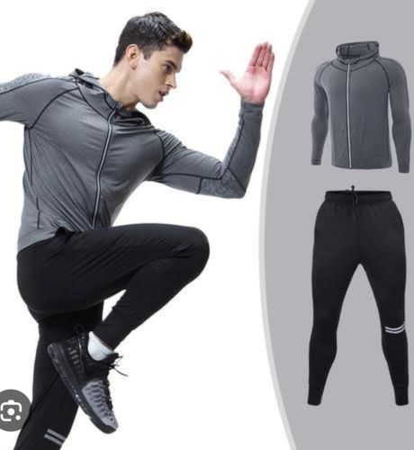 Plain Mens Sportswear, Color : Grey