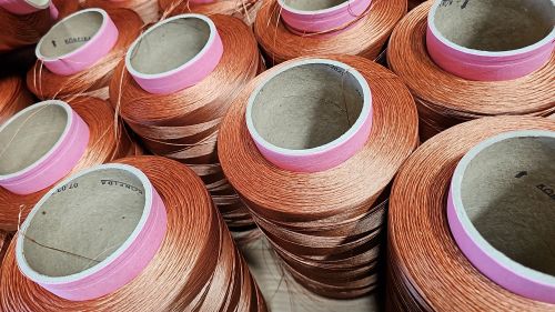 Power Coated Nylon Polyester Single Bobbins, Color : Brown