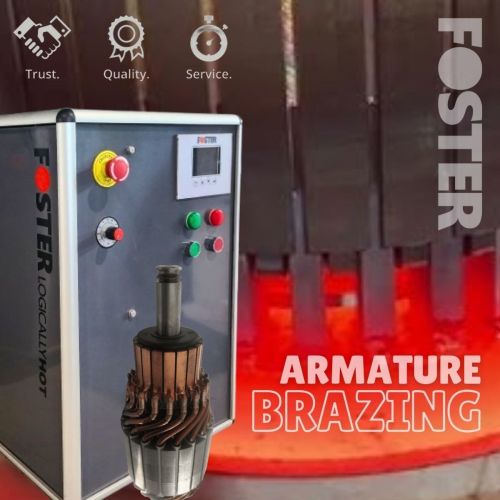 Foster Automatic Electric Armature Brazing Machine, Color : Gray