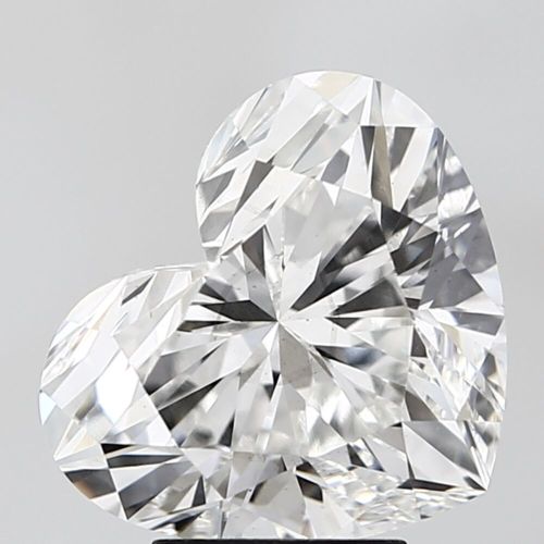 5.12 Carat Lab Grown Diamond Heart Shape Vs Clarity F Color IGI Certified