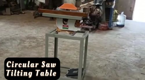 Tilting Table Circular Saw With Stand 8 Inch