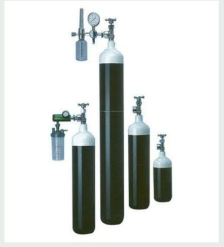 Steel Medical Oxygen Cylinder, Color : Black for Artificial Breathing