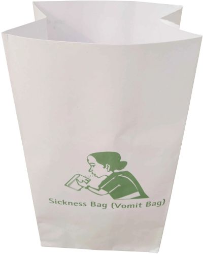  Travel Motion Sickness Bags 130mm to 210mm