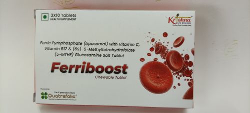 Qutrefolic Ferriboost Chewable Tablet, Color : Chocolate
