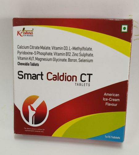 Smart Caldion Chewable Tablets, Color : White