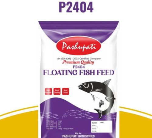 P2404 Floating Fish Feed, Brand Name : Pashupati