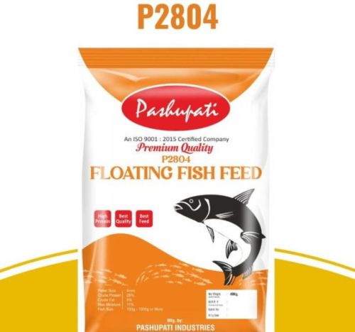 P2804 Floating Fish Feed, Brand Name : Pashupati