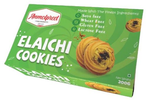 Crunchy Flour Elaichi Cookies, Shape : Round