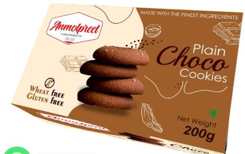 Crunchy Plain Chocolate Cookies, Shape : Round, Packaging Type : Box