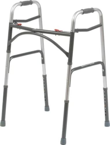 Bariatric Steel Folding Walker with Two Buttons