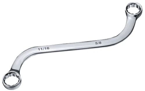Chrome Vanadium Steel S-shaped Bi-Hexagonal Ring Spanner