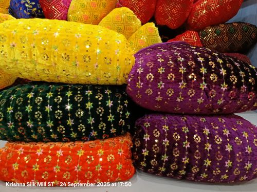 Viscos Velvet Fabric D -04 ( Bhagwan Poshak , Laddu Gopal Poshak )