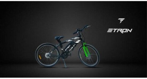 Etron Electric Bicycle, Color : Black