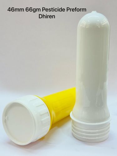 Plastic 46mm Pesticide Preform, Color : Yellow & White