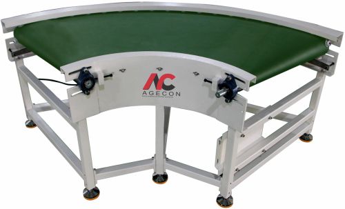 PVC Belt Curve Conveyor for Material Handling