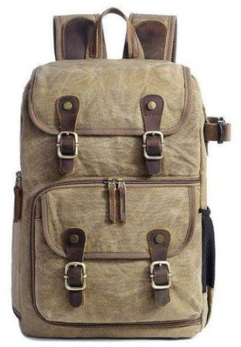 Canvas Custom College Backpack For DSLR/SLR Mirrorless Camera