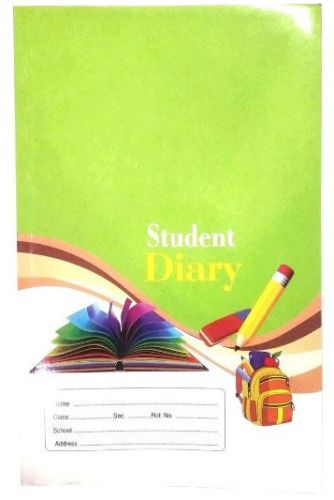 Paper Cover School Diary, Color : Green For Personalized