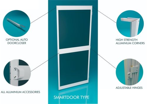 Aluminium Barrier-Free Insect Screens for Home Doors