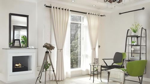 Top-quality Materials Eyelet Curtains Modern Traditional Blend