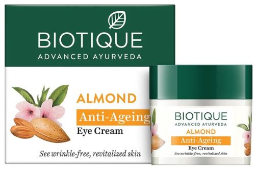 Almond Anti-Ageing Eye Cream, Key Ingredients : Nutmeg, Sunflower