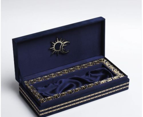 Velvet Regal Navy Blue Scroll Invitation Card for Weddings, Gala Events