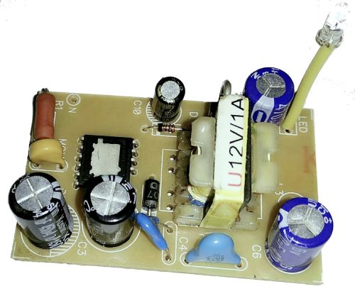 12V,1A Power Supply, Input Voltage : 230 VAC