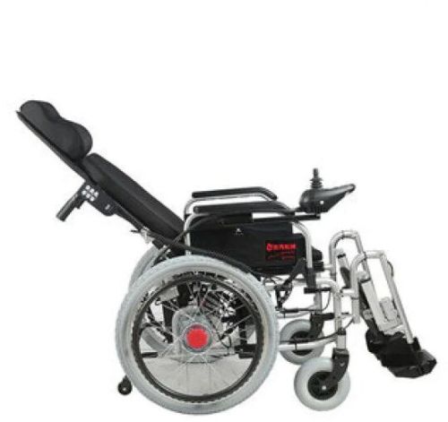 Reclining Power Wheelchair with Elevating Footrests for Indoor Outdoor