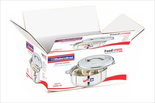 Stainless Steel Food Server Hot POT, Color : Silver