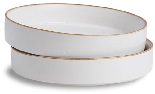 White Ceramic Deep Pasta Bowl 22cm Diameter