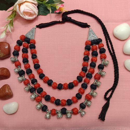 Handmade German Silver Multi-layered Necklace, Brand Name : NIPSTec