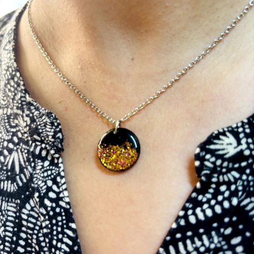 NIPSTec Starry Night Black Pendant Adjustable, Gender : Female