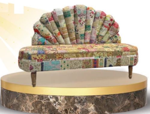 Fabric Peacock Design Living Room Sofa Modern for Seating