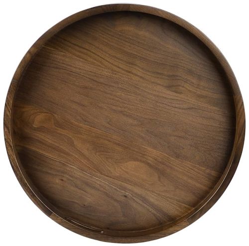 Plain Round Ottoman Table Tray, Length : 15 Inch