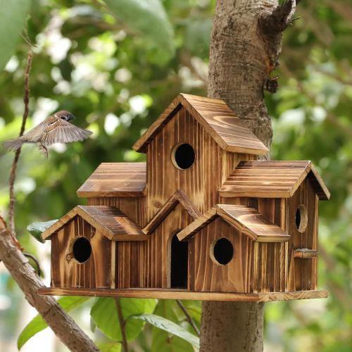 Wood Bird House, Length : 17 Inch