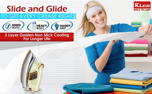 Rico Heavy Weight Automatic Dry Iron – AI 11 Model (1.5 Kg)