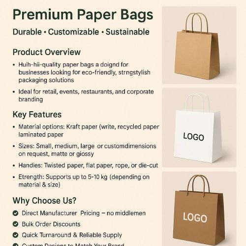 Paper Bags For Shopping