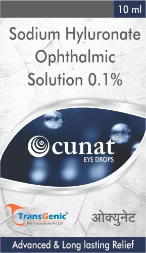 Plastic Liquid Ocunat Eye Drops, Key Ingredients : Sodium Hyaluronate