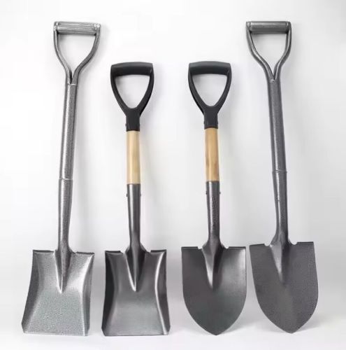 Coated Metal Hand Shovel, Color : Multiple, Handle Material : Wood