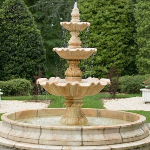 Non Polished Lamp Stone Fountain