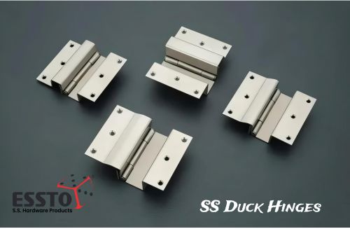 Polished Brass Duck Door Hinges, Color : Silver, Brand Name : ESSTO