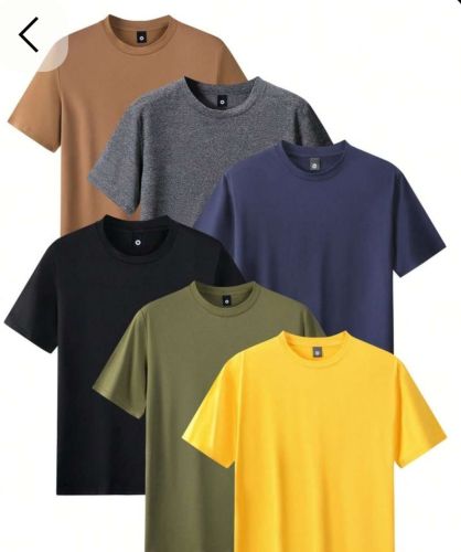 Multicolor 50% Cotton/50% Polyester Sublimation T-Shirts, Size : All