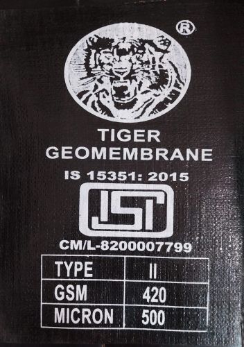 HDPE Tiger Pond Liner 500 Micron IS:15351:2015