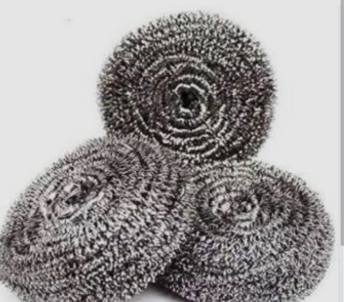Stainless Steel Scrubber, Shape : Round, Speciality : Long Lasting